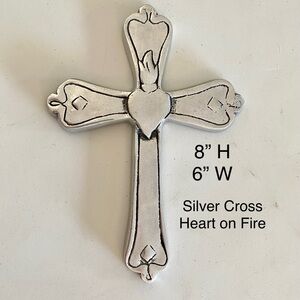 Sacred Heart Silver Cross